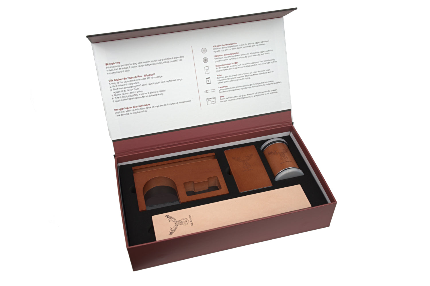 Skarph Pro Knivsliper - Slipesett